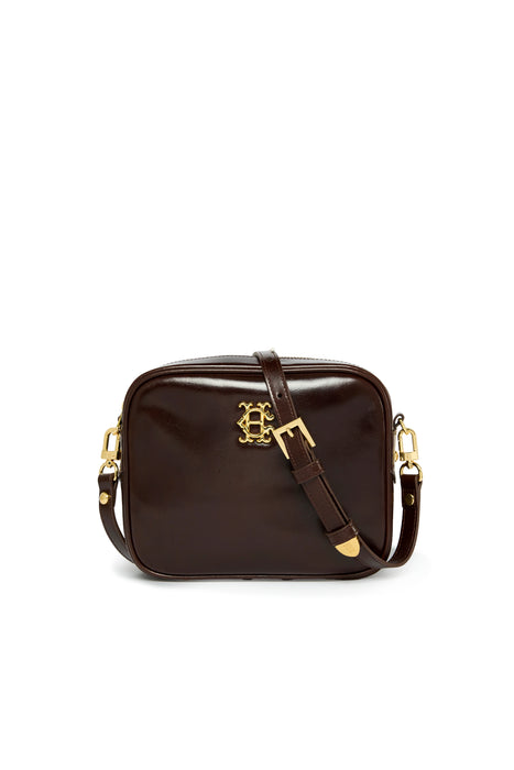 (Holland Cooper) Country Camera Bag - Chestnut Leather (Women's)