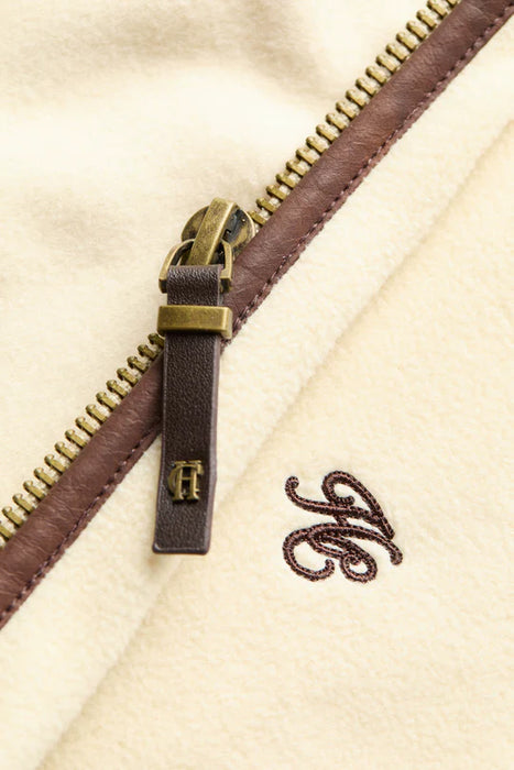 (Holland Cooper) Country Fleece Gilet - Cream (Women's)