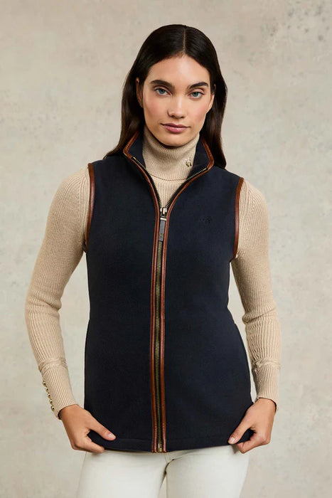 (Holland Cooper) Country Fleece Gilet - Ink Navy (Women's)