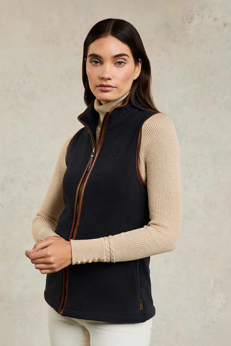 (Holland Cooper) Country Fleece Gilet - Ink Navy (Women's)