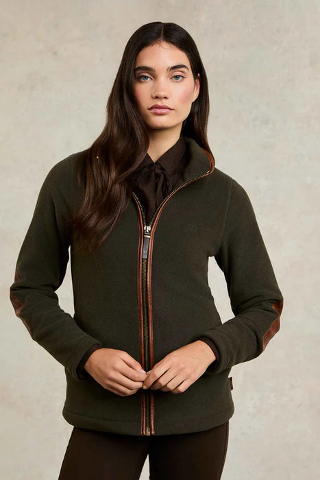 (Holland Cooper) Country Fleece Jacket - Khaki (Women's)