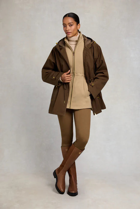 (Holland Cooper) Country Longline Fleece Gilet - Sand (Women's)