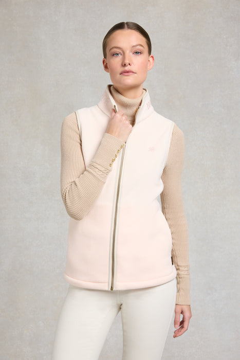 (Holland Cooper) Country Fleece Gilet - Palest Pink (Women's)