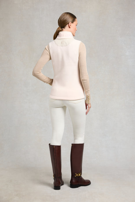 (Holland Cooper) Country Fleece Gilet - Palest Pink (Women's)