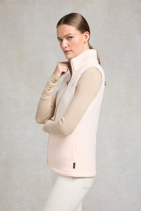 (Holland Cooper) Country Fleece Gilet - Palest Pink (Women's)