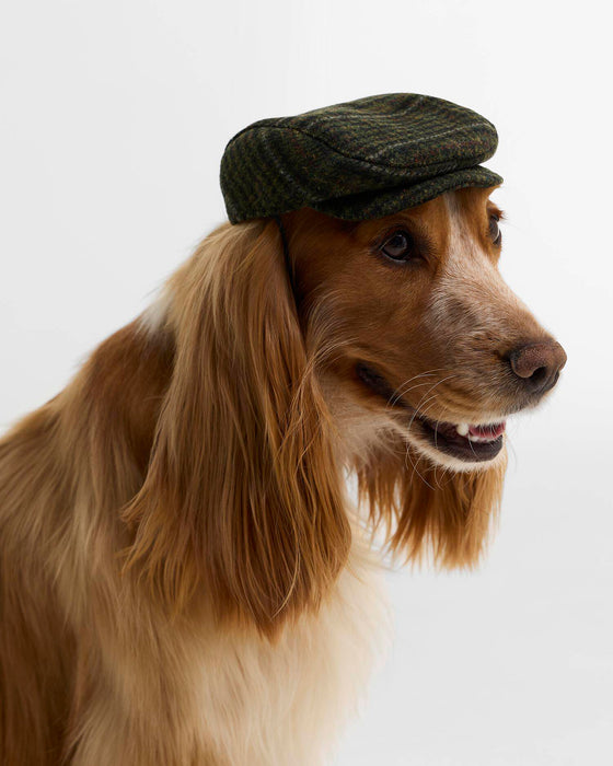 (Barbour) Wilkin Dog Flat Cap - Olive Check