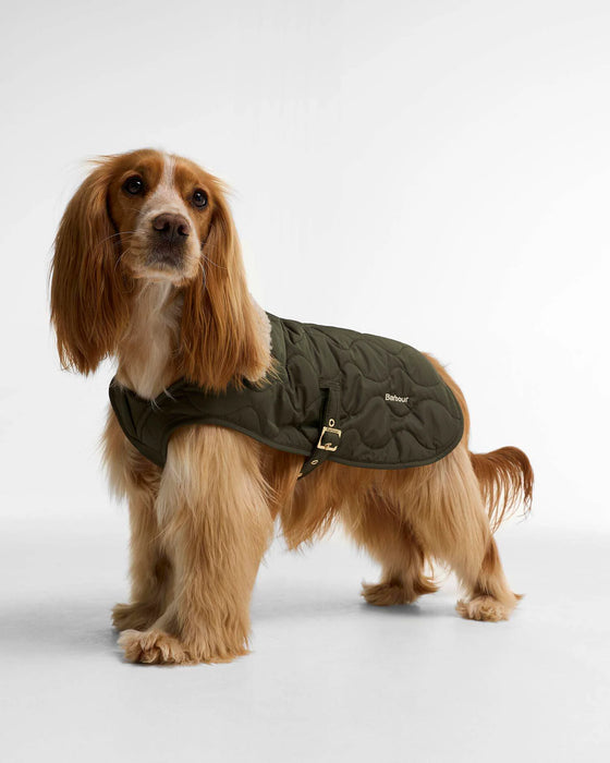 (Barbour) Beith Quilted Dog Coat - Olive