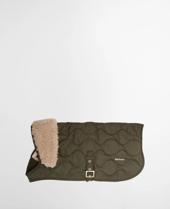 (Barbour) Beith Quilted Dog Coat - Olive