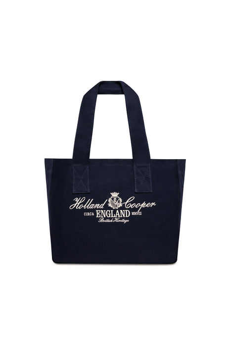 (Holland Cooper) Essential Tote Bag - Navy Ecru (Women's)
