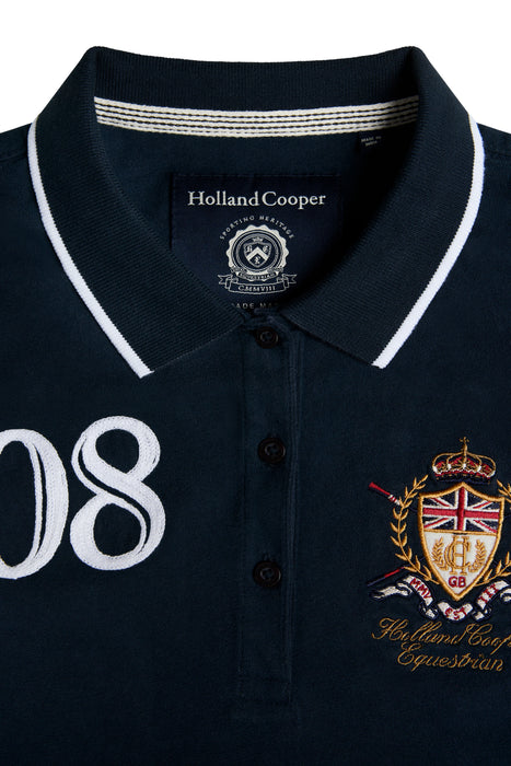 (Holland Cooper) Heritage Long Sleeve Polo Shirt (Women's)