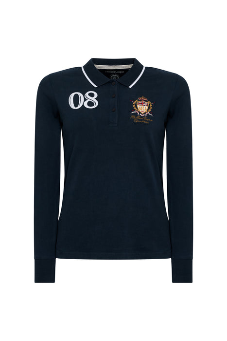 (Holland Cooper) Heritage Long Sleeve Polo Shirt (Women's)