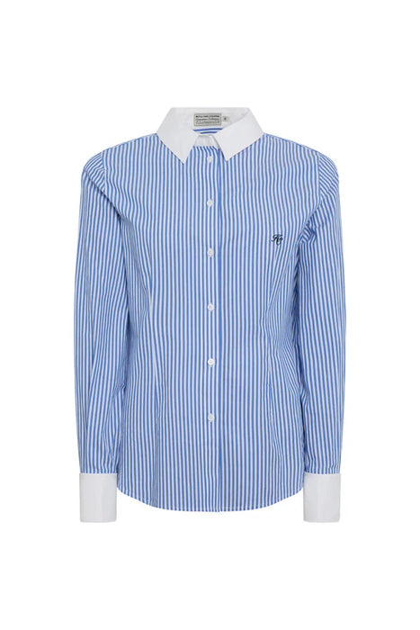 (Holland Cooper) Louisa Shirt - Deep Blue Stripe (Women's)