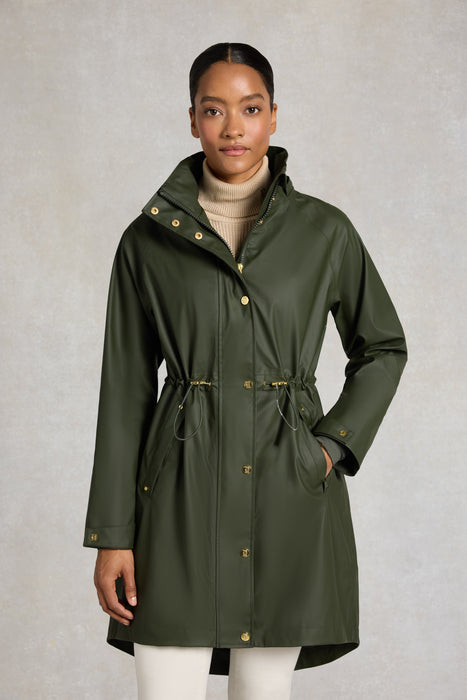 (Holland Cooper) Chartwell Rain Parka - Hunter Green (Women's)