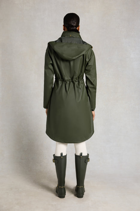 (Holland Cooper) Chartwell Rain Parka - Hunter Green (Women's)