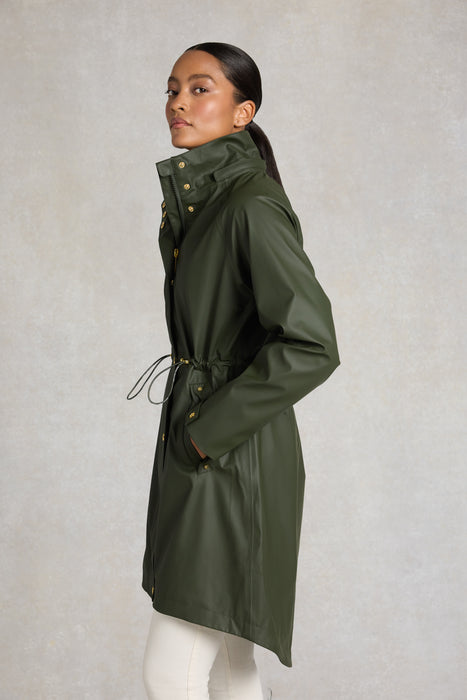 (Holland Cooper) Chartwell Rain Parka - Hunter Green (Women's)