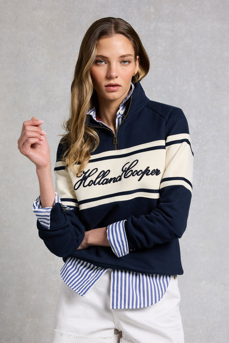(Holland Cooper) Signature Quarter Zip Sweat (Women's)