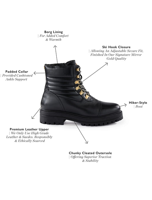 (Holland Cooper) Shoreditch Boot - Black (Women's)