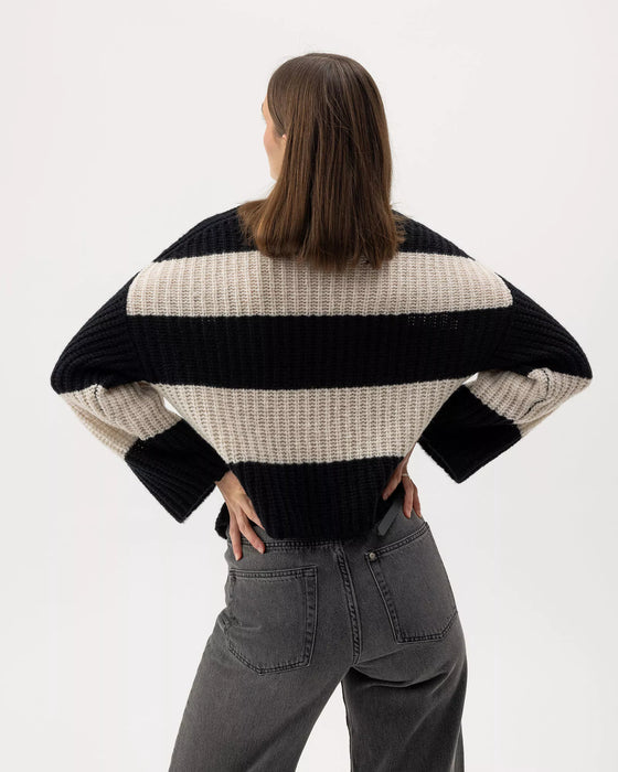 (Holebrook) Cajsa Sweater - Black/Sandshell Stripe (Women's)