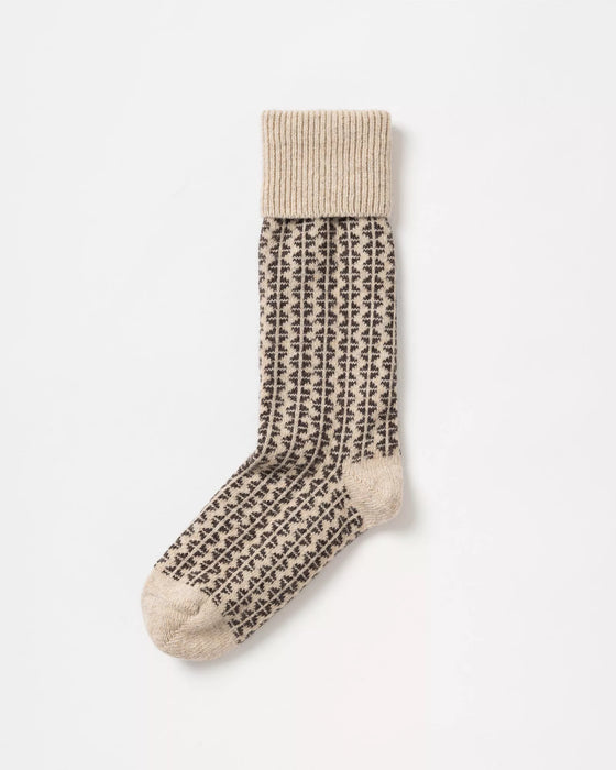 (Holebrook) Jarvso Socks - Oyster/Brown (Women's)