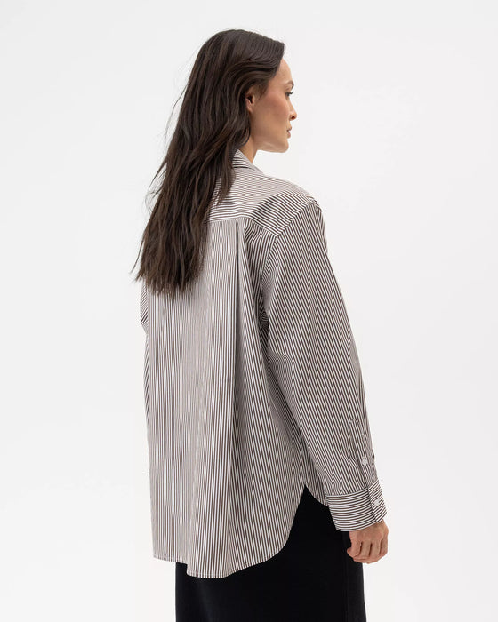 (Holebrook) Jennifer Shirt - Dark Brown/White (Women's)