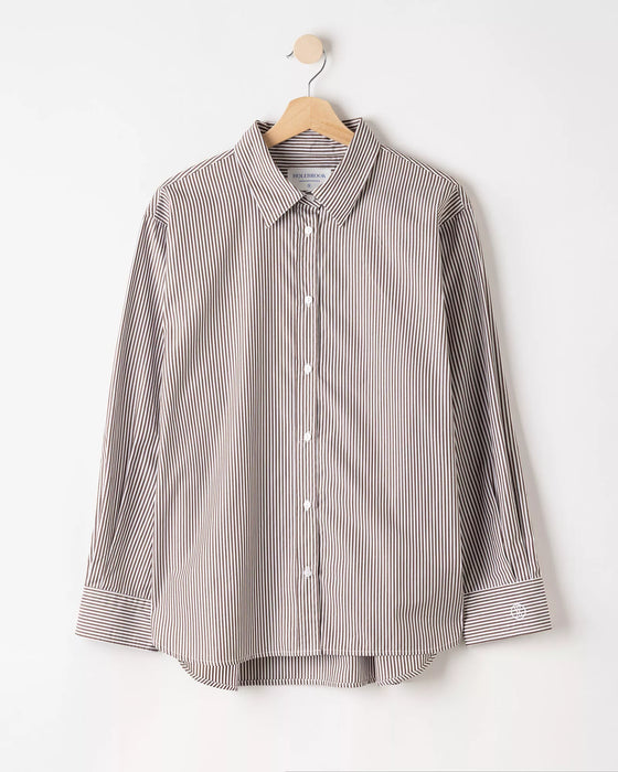 (Holebrook) Jennifer Shirt - Dark Brown/White (Women's)