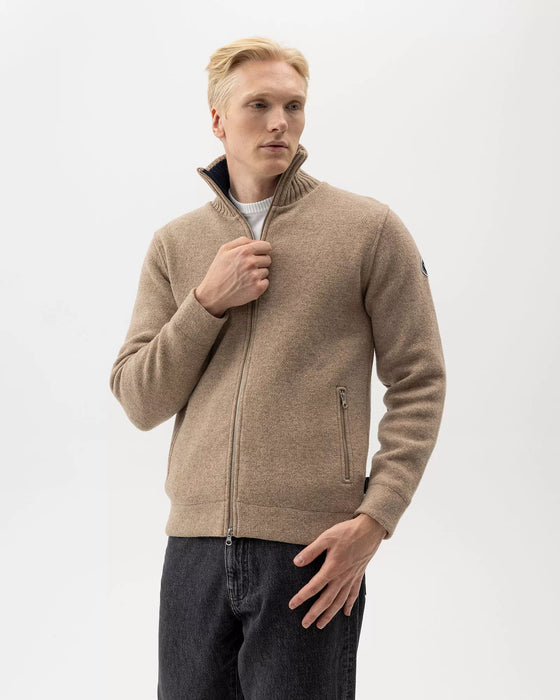 (Holebrook) Mans Zip Windproof - Khaki (Men's)