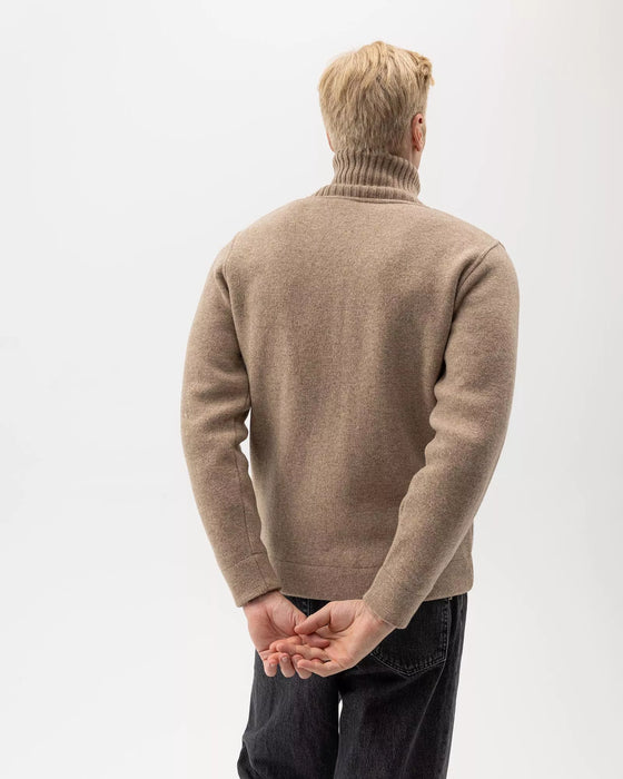 (Holebrook) Mans Zip Windproof - Khaki (Men's)
