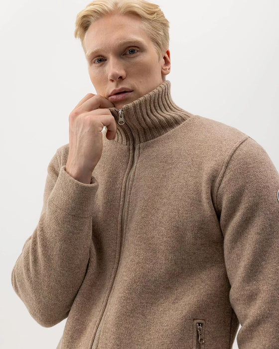 (Holebrook) Mans Zip Windproof - Khaki (Men's)