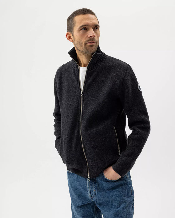(Holebrook) Mans Zip Windproof - Anthracite Mel (Men's)