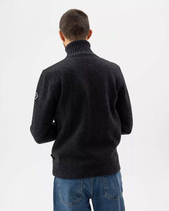 (Holebrook) Mans Zip Windproof - Anthracite Mel (Men's)