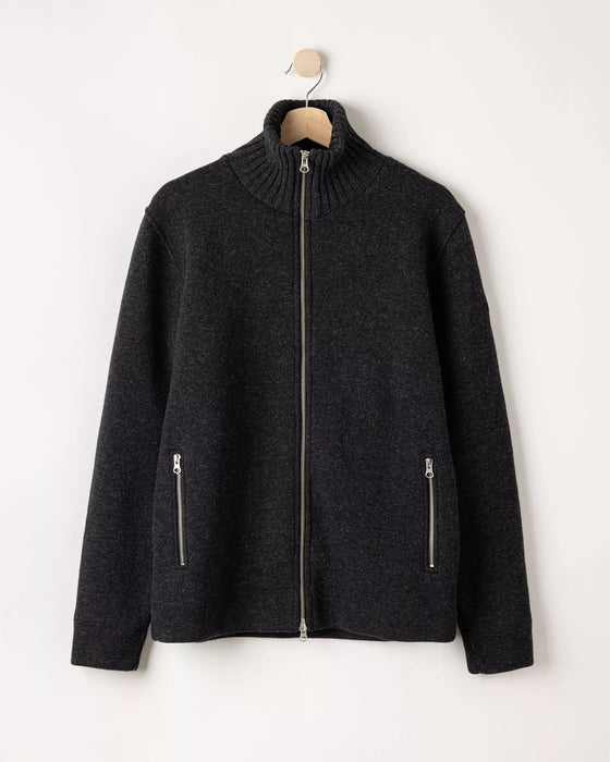 (Holebrook) Mans Zip Windproof - Anthracite Mel (Men's)