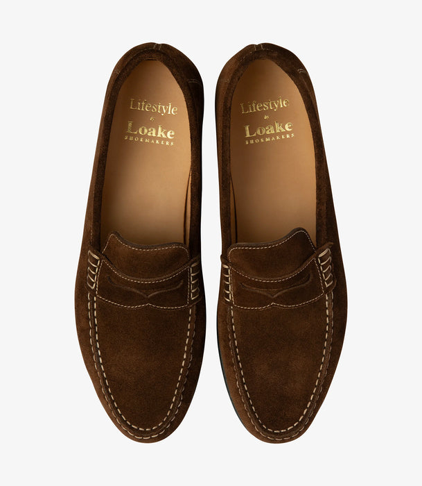 (Loake) Jefferson Suede Loafer - Brown (Men's)