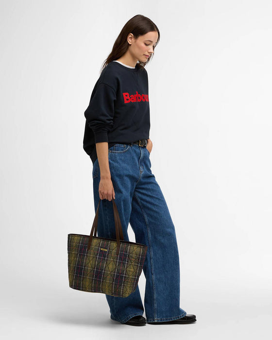 (Barbour) Wetherham Quilted Tote Bag - Classic Tartan (Women's)