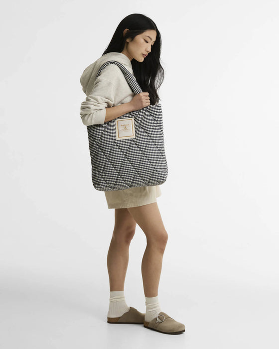 (Barbour) Riah Quilted Tote Bag - Gingham (Women's)
