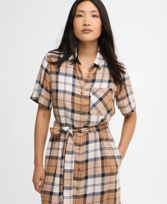 (Barbour) Fern Tartan Midi Dress (Women's)