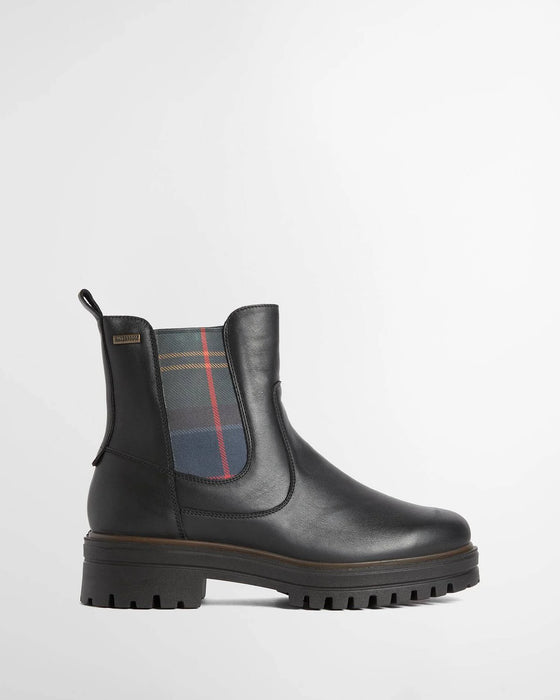 (Barbour) Amberley Waterproof Leather Chelsea Boots - Black (Women's)