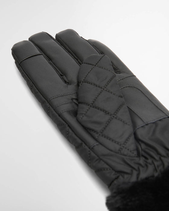 (Barbour) Norwood Quilted Gloves - Black (Women's)
