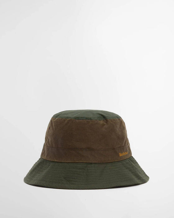 (Barbour) Brackley Waxed Bucket Hat - Fern/Beech (Men's)