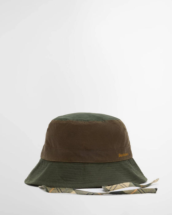 (Barbour) Brackley Waxed Bucket Hat - Fern/Beech (Men's)