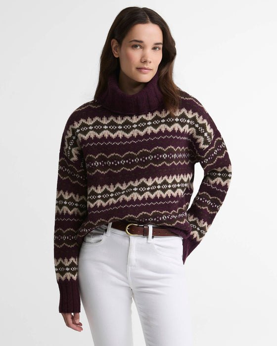 (Barbour) Helen Knitted Jumper - Fig (Women's)
