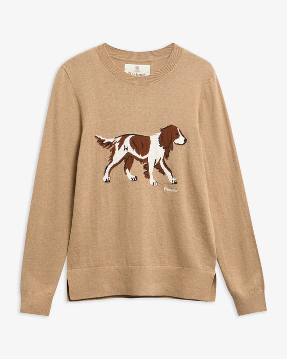 (Barbour) Fareham Crew Neck Jumper - Warm Trench (Women's)
