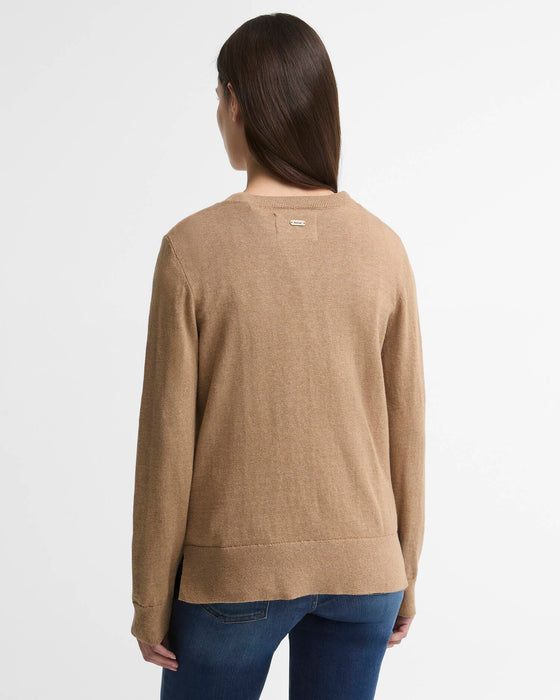 (Barbour) Fareham Crew Neck Jumper - Warm Trench (Women's)