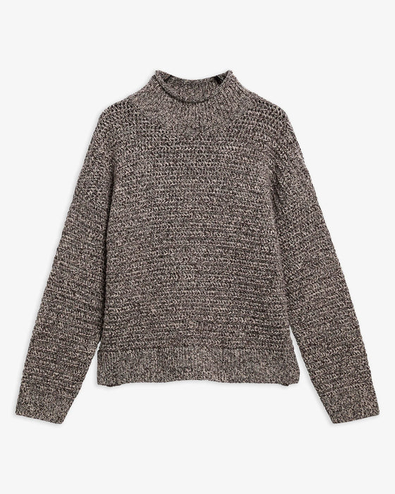 (Barbour) Rosamund Funnel Neck Jumper - Oat (Women's)