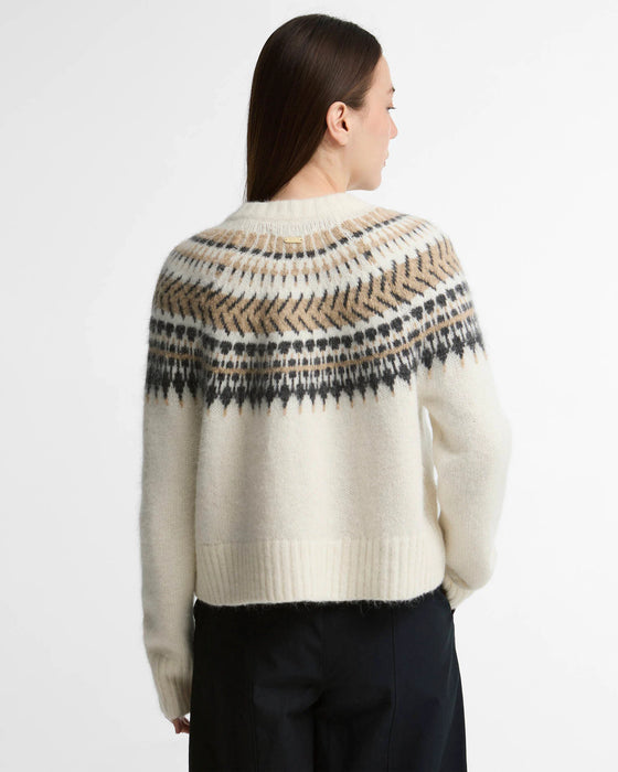 (Barbour) Pauline Fair Isle Cardigan - Cloud Multi  (Women's)