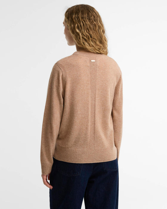 (Barbour) Penwood Cashmere Crew Neck Jumper - Camel (Women's)