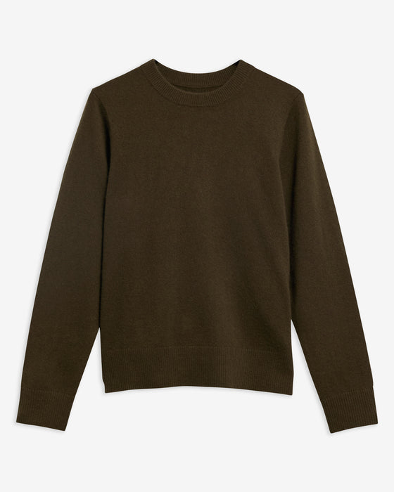 (Barbour) Penwood Cashmere Crew Neck Jumper - Olive (Women's)
