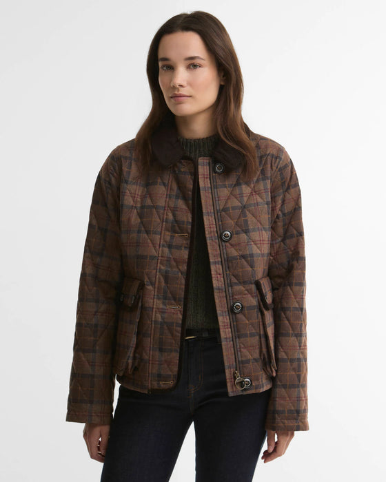 (Barbour ) Loudon Tartan Quilted Jacket - Muted Tartan (Women's)