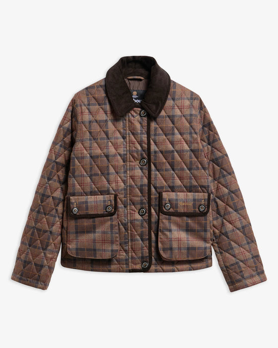 (Barbour ) Loudon Tartan Quilted Jacket - Muted Tartan (Women's)