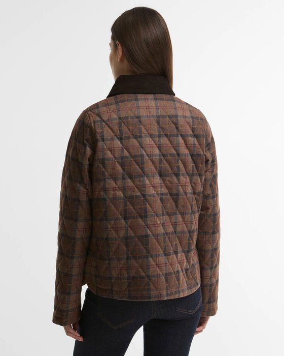 (Barbour ) Loudon Tartan Quilted Jacket - Muted Tartan (Women's)