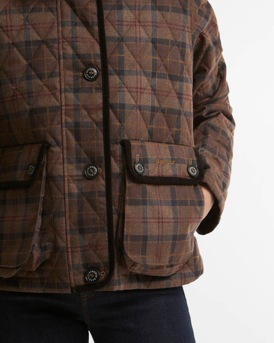 (Barbour ) Loudon Tartan Quilted Jacket - Muted Tartan (Women's)
